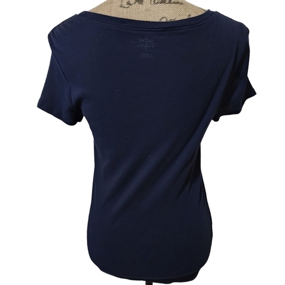 2 Tommy Hilfiger Graphic Short Sleeve Navy Soft Tees - Medium - Picture 7 of 12